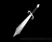 A video, of Gregory&#39;s sword 3D model. Created by Scott Snider using 3DS MAX. Uploaded 04-16-2024.