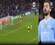 Manchester City fans caused a delay of around 40 seconds before Bernardo Silva&#39;s disastrous penalty in his side&#39;s Champions League defeat to Real Madrid.&#60;br/&#62;&#60;br/&#62;In a match dubbed the champions against the Kings, nothing could separate the two sides across two games and it ended up with a penalty shootout, with Pep Guardiola&#39;s side coming up short.&#60;br/&#62;&#60;br/&#62;City had an early advantage in the shootout when former Ballon d&#39;Or winner Luka Modric saw his spot kick saved by Ederson, but Silva missed straight after and Kovacic also had his effort stopped.&#60;br/&#62;&#60;br/&#62;Silva&#39;s miss came bizarrely, with the Portugal star shooting straight down the middle and Madrid stopper Andriy Lunin standing still and comfortably catching the ball in what would prove a crucial moment.&#60;br/&#62;&#60;br/&#62;But it didn&#39;t appear completely the player&#39;s fault, as he was made to wait to take his kick due to the ball being in the crowd and City fans not giving it back.&#60;br/&#62;&#60;br/&#62;Silva stood waiting to take his kick as Italian referee Daniele Orsato asked for a new ball, and looked on before it eventually returned from the crowd.&#60;br/&#62;&#60;br/&#62;He then appeared nervous as he stepped up to take the kick and scooped it straight into the hands of a grateful Lunin.&#60;br/&#62;&#60;br/&#62;The ball had ended up in the crowd after Ederson dived low to save Modric&#39;s spot-kick just before Silva&#39;s effort.&#60;br/&#62;&#60;br/&#62;Replays showed 38-year-old Modric hoofing it into the stand behind the goal before making his way back to the halfway line. &#60;br/&#62;&#60;br/&#62;Rio Ferdinand, working as a pundit on TNT Sports, highlighted the fact that it was Silva&#39;s fans who were delaying the kick before former City man Joleon Lescott revealed how it would have ruined the star&#39;s preparations.&#60;br/&#62;&#60;br/&#62;&#39;It would have taken him out of sync,&#39; Lescott said. &#39;The routine, technique. It is a long time, you start thinking. It is a soft penalty.&#39;&#60;br/&#62;&#60;br/&#62;Ferdinand said it was a &#39;shame&#39; that City fans had delayed the spot-kick. Silva was visibly frustrated as he waited to take his penalty he was seen gesticulating with his arms before running to retrieve the ball when it was eventually returned.&#60;br/&#62;&#60;br/&#62;Guardiola said of his player taking the penalty: &#39;He said he wanted to take one and he is a reliable player. But what a game he had.&#39;&#60;br/&#62;&#60;br/&#62;Fans also reacted to the incident on social media. &#39;How must the Man City fan who kept hold of the ball before Bernardo Silva&#39;s penalty be feeling now,&#39; one wrote on X, formerly known as Twitter.&#60;br/&#62;&#60;br/&#62;&#39;City fans not giving the ball back to Bernardo Silva will go down in history - if football fans did own goals,&#39; another wrote.&#60;br/&#62;&#60;br/&#62;A third added: &#39;City fans screwed themselves over holding onto the ball as long as they did before Bernardo Silva’s pen!&#39;&#60;br/&#62;&#60;br/&#62;Defeat by a stoic Real side ended Guardiola and City&#39;s double Treble dream, but they remain the favorites to win a fourth straight Premier League title and to lift the FA Cup for a second consecutive season.&#60;br/&#62;&#60;br/&#62;The hosts fell behind 12 minutes in when Rodrygo scored from close range and, despite a dominant display, could not draw level until De Bruyne struck 14 minutes from time.&#60;br/&#62;