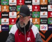 Klopp pleased with performance as Liverpool crash out of Europa League at Atalanta&#60;br/&#62;&#60;br/&#62;Gewiss Stadium, Stadio di Bergamo, Italy