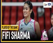 PVL Player of the Game Highlights: Fifi Sharma leads Akari in romp over Strong Group on birthday from aryanshi sharma nude