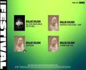Take a peep at the new Billie Eilish Jam Tracks dropping in Season 3!all the good girls go to hell - Billie EilishHappier Than Ever - Edit - Billie EilishOxytocin - Billie EilishTherefore I Am -Billie Eilish