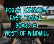 This video from FORZA HORIZON 4, is for those of us that like to find and collect things. In this video, will find my 1st FAST TRAVEL BOARD to destroy. The more you destroy, the cheaper it is to travel around the map.