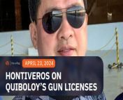 Senator Risa Hontiveros says the Philippine National Police should stop making excuses and revoke the firearm licenses issued to fugitive preacher Apollo Quiboloy.&#60;br/&#62;&#60;br/&#62;Full story: https://www.rappler.com/philippines/risa-hontiveros-police-revoke-apollo-quiboloy-firearm-licenses/&#60;br/&#62;