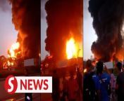 A paint processing plant at the Meru Industrial Park in Shah Alam was razed in an early morning fire Monday (April 29).&#60;br/&#62;&#60;br/&#62;The Selangor Fire and Rescue Department received the emergency call at 6.34 am and immediately dispatched 39 firefighters and equipment from eight stations.&#60;br/&#62;&#60;br/&#62;Read more at https://tinyurl.com/3d2732xz&#60;br/&#62;&#60;br/&#62;WATCH MORE: https://thestartv.com/c/news&#60;br/&#62;SUBSCRIBE: https://cutt.ly/TheStar&#60;br/&#62;LIKE: https://fb.com/TheStarOnline