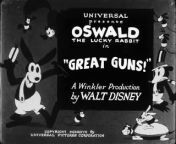 Great Guns! (1927) - Oswald the Lucky Rabbit from nixxdee gün