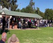 Bailee McDonald sings&#39;I Am You Are We Are Australian&#39; at Yenda Anzac Day service.