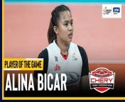 PVL Player of the Game Highlights: Alina Bicar guides Chery Tiggo to semis from neysa alina