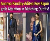 Ananya Panday and Aditya Roy Kapur were spotted at the screening of Sanjay Leela Bhansali&#39;s Heeramandi: The Diamond Bazaar in Mumbai, showcasing impeccable style in matching blue ensembles. Their coordinated outfits added a touch of elegance to the event, garnering attention and admiration from onlookers. Their latest video is rapidly going viral.&#60;br/&#62;&#60;br/&#62;#ananyapanday #adityaroykapoor #heeramandi #sanjayleelabhansali #ananyaaditya