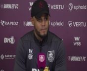 Burnley boss Vincent Kompany said he had good memories of facing Manchester United but that his focus was on their relegation battle&#60;br/&#62;Burnley, Lancashire, UK