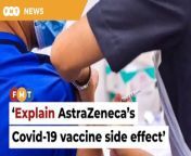 Health minister Dzulkefly Ahmad reminds the public that Covid-19 vaccines have been beneficial in general in coping with the pandemic.&#60;br/&#62;&#60;br/&#62;&#60;br/&#62;Read More: &#60;br/&#62;https://www.freemalaysiatoday.com/category/nation/2024/05/02/dzulkefly-wants-answers-from-astrazeneca-on-vaccine-side-effect/&#60;br/&#62;&#60;br/&#62;&#60;br/&#62;Free Malaysia Today is an independent, bi-lingual news portal with a focus on Malaysian current affairs.&#60;br/&#62;&#60;br/&#62;Subscribe to our channel - http://bit.ly/2Qo08ry&#60;br/&#62;------------------------------------------------------------------------------------------------------------------------------------------------------&#60;br/&#62;Check us out at https://www.freemalaysiatoday.com&#60;br/&#62;Follow FMT on Facebook: https://bit.ly/49JJoo5&#60;br/&#62;Follow FMT on Dailymotion: https://bit.ly/2WGITHM&#60;br/&#62;Follow FMT on X: https://bit.ly/48zARSW &#60;br/&#62;Follow FMT on Instagram: https://bit.ly/48Cq76h&#60;br/&#62;Follow FMT on TikTok : https://bit.ly/3uKuQFp&#60;br/&#62;Follow FMT Berita on TikTok: https://bit.ly/48vpnQG &#60;br/&#62;Follow FMT Telegram - https://bit.ly/42VyzMX&#60;br/&#62;Follow FMT LinkedIn - https://bit.ly/42YytEb&#60;br/&#62;Follow FMT Lifestyle on Instagram: https://bit.ly/42WrsUj&#60;br/&#62;Follow FMT on WhatsApp: https://bit.ly/49GMbxW &#60;br/&#62;------------------------------------------------------------------------------------------------------------------------------------------------------&#60;br/&#62;Download FMT News App:&#60;br/&#62;Google Play – http://bit.ly/2YSuV46&#60;br/&#62;App Store – https://apple.co/2HNH7gZ&#60;br/&#62;Huawei AppGallery - https://bit.ly/2D2OpNP&#60;br/&#62;&#60;br/&#62;#FMTNews #DzulkeflyAhmad #Astrazeneca