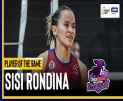 23 big points for Sisi Rondina as Choco Mucho finally beats Creamline, in the PVL semis no less.