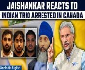 Watch as S. Jaishankar, India&#39;s Foreign Minister, reacts to the recent arrest of three Indian nationals by Canadian authorities in connection with the Murder of Hardeep Singh Nijjar. Learn more about the ongoing investigation and the implications for diplomatic relations between India and Canada. Stay informed on this developing story. &#60;br/&#62; &#60;br/&#62;#SJaishankar #HardeepSinghNijjar #IndiansArrestedinCanada #IndiaCanada #IndiaCanadaTensions #KhalistanisinCanada #HardeepNijjar #HardeepNijjarSuspects #JustinTrudeau #NarendraModi #Oneindia&#60;br/&#62;~PR.274~GR.121~HT.318~