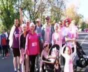 Tens of thousands of people took to the streets to mark Mother’s Day, running or walking to raise money for breast and ovarian cancer research. The annual event saw people don their best pink outfits and head out into the sunshine in a show of support.