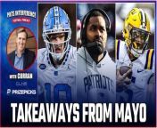 NBC Sports Boston’s Tom E. Curran returns to break down what we learned from Jerod Mayo’s press conference at the owners meetings Monday and debate whether the Patriots should trade down from No. 3 overall.&#60;br/&#62;&#60;br/&#62;You can also listen and Subscribe to Pats Interference on iTunes, Spotify, Stitcher, and at CLNSMedia.com two times a week!&#60;br/&#62;&#60;br/&#62;Get in on the excitement with PrizePicks, America’s No. 1 Fantasy Sports App, where you can turn your hoops knowledge into serious cash. Download the app today and use code CLNS for a first deposit match up to &#36;100! Pick more. Pick less. It’s that Easy! &#60;br/&#62;&#60;br/&#62;Football season may be over, but the action on the floor is heating up. Whether it’s Tournament Season or the fight for playoff homecourt, there’s no shortage of high stakes basketball moments this time of year. Quick withdrawals, easy gameplay and an enormous selection of players and stat types are what make PrizePicks the #1 daily fantasy sports app!&#60;br/&#62;