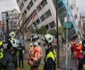 Taiwan Hit With Strongest Earthquake , in 25 Years.&#60;br/&#62;A 7.4-magnitude earthquake rocked &#60;br/&#62;Taiwan early on April 3, AP reports.&#60;br/&#62;Nine people have been confirmed dead so far.&#60;br/&#62;Over 900 others have been injured.&#60;br/&#62;Dozens of people are &#60;br/&#62;trapped in buildings and quarries. .&#60;br/&#62;The massive quake prompted a &#60;br/&#62;tsunami warning that has since been lifted.&#60;br/&#62;Taiwan is usually one of the best-prepared countries for earthquakes, as it experiences them often.&#60;br/&#62;This is because Taiwan is located on the Pacific &#92;