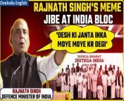 Watch as Rajnath Singh employs a popular meme to rally support for the INDIA bloc. Plus, hear his praise for PM Modi&#39;s global leadership since 2014. Join the discussion on the latest political developments in India. &#60;br/&#62; &#60;br/&#62;#RajnathSingh #RajnathSinghMoyeMoyeSpeech #RajnathSinghMoyeMoye #RajnathSinghMeme #INDIAlliance #INDIABloc #LokSabhaElections #DefenceMinister #Oneindia&#60;br/&#62;~HT.99~PR.274~ED.194~