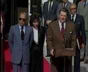 President Reagan_s and King Hassan_s II of Morocco Departure Remarks on October 22_ 1982 from coupletwiny maroc