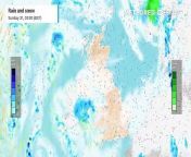 Dry for most areas on Easter Sunday however there is a threat of showers. Longer spells of rain will push northwards overnight and into Bank Holiday Monday.