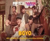 Today on PEP Live, bisita natin ang P-Pop group na BGYO. &#60;br/&#62;&#60;br/&#62;Kumustahin natin sila kung ano ang latest sa grupo at ang participation nila sa nalalapit na Tugatog Filipino Music Festival. &#60;br/&#62;&#60;br/&#62;#BGYO #TugatogPH #PPOPRise #OPMRise&#60;br/&#62;&#60;br/&#62;Host: Jimpy Anarcon&#60;br/&#62;Live Stream Director: Rommel Llanes&#60;br/&#62;&#60;br/&#62;Watch our exclusive interviews on PEP Live every Tuesday, Wednesday, and Thursday only here on PEP TV!&#60;br/&#62;&#60;br/&#62;Watch our past PEP Live interviews here: https://bit.ly/PEPLIVEplaylist&#60;br/&#62;&#60;br/&#62;Subscribe to our YouTube channel! https://www.youtube.com/PEPMediabox&#60;br/&#62;&#60;br/&#62;Know the latest in showbiz on http://www.pep.ph&#60;br/&#62;&#60;br/&#62;Follow us! &#60;br/&#62;Instagram: https://www.instagram.com/pepalerts/ &#60;br/&#62;Facebook: https://www.facebook.com/PEPalerts &#60;br/&#62;Twitter: https://twitter.com/pepalerts&#60;br/&#62;&#60;br/&#62;Visit our DailyMotion channel! https://www.dailymotion.com/PEPalerts&#60;br/&#62;&#60;br/&#62;Join us on Viber: https://bit.ly/PEPonViber&#60;br/&#62;&#60;br/&#62;Watch us on Kumu: pep.ph