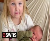 This is the adorable moment a four-year-old told her newborn baby brother that she will teach him to &#39;run, walk and eat snow&#39; when they get older.Natalie Swenson, 31, captured the sweet moment when daughter Olivia was holding and cuddling her baby brother Kaladin. The video clip shows newborn Kaladin, who was just just eight-days-old at the time, and Olivia promising to teach her baby brother how to run, walk, crawl, jump and even eat snow.Natalie, who lives in Orem, Utah, USA, said: “Olivia was very excited to be a big sister because she has a big sister too. &#92;