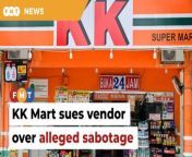 Xin Jian Chang Sdn Bhd and its owner Soh Chin Huat named as defendants.&#60;br/&#62;&#60;br/&#62;&#60;br/&#62;Read More: &#60;br/&#62;https://www.freemalaysiatoday.com/category/nation/2024/03/25/kk-mart-sues-vendor-over-alleged-sabotage/&#60;br/&#62;&#60;br/&#62;Free Malaysia Today is an independent, bi-lingual news portal with a focus on Malaysian current affairs.&#60;br/&#62;&#60;br/&#62;Subscribe to our channel - http://bit.ly/2Qo08ry&#60;br/&#62;------------------------------------------------------------------------------------------------------------------------------------------------------&#60;br/&#62;Check us out at https://www.freemalaysiatoday.com&#60;br/&#62;Follow FMT on Facebook: https://bit.ly/49JJoo5&#60;br/&#62;Follow FMT on Dailymotion: https://bit.ly/2WGITHM&#60;br/&#62;Follow FMT on X: https://bit.ly/48zARSW &#60;br/&#62;Follow FMT on Instagram: https://bit.ly/48Cq76h&#60;br/&#62;Follow FMT on TikTok : https://bit.ly/3uKuQFp&#60;br/&#62;Follow FMT Berita on TikTok: https://bit.ly/48vpnQG &#60;br/&#62;Follow FMT Telegram - https://bit.ly/42VyzMX&#60;br/&#62;Follow FMT LinkedIn - https://bit.ly/42YytEb&#60;br/&#62;Follow FMT Lifestyle on Instagram: https://bit.ly/42WrsUj&#60;br/&#62;Follow FMT on WhatsApp: https://bit.ly/49GMbxW &#60;br/&#62;------------------------------------------------------------------------------------------------------------------------------------------------------&#60;br/&#62;Download FMT News App:&#60;br/&#62;Google Play – http://bit.ly/2YSuV46&#60;br/&#62;App Store – https://apple.co/2HNH7gZ&#60;br/&#62;Huawei AppGallery - https://bit.ly/2D2OpNP&#60;br/&#62;&#60;br/&#62;#FMTNews #KKMart #XinJianChang #Lawsuit