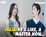 Viu&#39;s Secret Ingredient stars Julia Barretto and Lee Sang Heon sit with PEP.ph&#39;s Nikko Tuazon and FK Bravo for their PEP Spotlight interview.&#60;br/&#62;&#60;br/&#62;During the interview, Julia and Lee talk about the characters they play in this Viu original series.&#60;br/&#62;&#60;br/&#62;They also reveal a little about themselves while gamely taking on PEP Spotlight&#39;s icebreaker questions and our signature PEP Challenge game &#92;