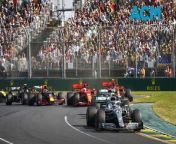 Ferrari’s Carlos Sainz wins F1 Australian Grand Prix in Melbourne, team mate Charles Leclerc takes second place. Three time champion Max Verstappen retires early from tyre fire, George Russell crashes out too.