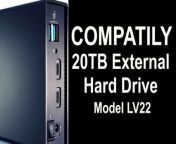 COMPATILY 20TB Ext HDD Hard Drive - Unboxing, Setup, and First Use - Is it worth the hype?&#60;br/&#62;This is the compatily LV22 20TB up to USB-C 10Gbps External HDD and HUB – Enterprise Hard Drive for Professional Media Creators and Work from Home Office Professionals (Renewed).