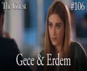 Gece &amp; Erdem #106&#60;br/&#62;&#60;br/&#62;Escaping from her past, Gece&#39;s new life begins after she tries to finish the old one. When she opens her eyes in the hospital, she turns this into an opportunity and makes the doctors believe that she has lost her memory.&#60;br/&#62;&#60;br/&#62;Erdem, a successful policeman, takes pity on this poor unidentified girl and offers her to stay at his house with his family until she remembers who she is. At night, although she does not want to go to the house of a man she does not know, she accepts this offer to escape from her past, which is coming after her, and suddenly finds herself in a house with 3 children.&#60;br/&#62;&#60;br/&#62;CAST: Hazal Kaya,Buğra Gülsoy, Ozan Dolunay, Selen Öztürk, Bülent Şakrak, Nezaket Erden, Berk Yaygın, Salih Demir Ural, Zeyno Asya Orçin, Emir Kaan Özkan&#60;br/&#62;&#60;br/&#62;CREDITS&#60;br/&#62;PRODUCTION: MEDYAPIM&#60;br/&#62;PRODUCER: FATIH AKSOY&#60;br/&#62;DIRECTOR: ARDA SARIGUN&#60;br/&#62;SCREENPLAY ADAPTATION: ÖZGE ARAS