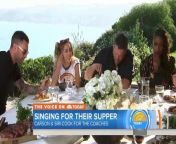 “The Voice” executive producer Mark Burnett recently hosted Miley Cyrus, Jennifer Hudson, Blake Shelton and Adam Levine at his home in Malibu… and TODAY’s Carson Daly and his wife, food blogger Siri Daly, volunteered to do the cooking.