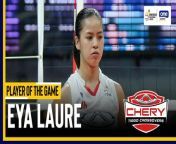 PVL Player of the Game Highlights: Eya Laure slays in birthday showing for Chery Tiggo vs. Petro Gazz from hot girl showing her and pussy