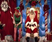 Santa Claus (Kenan Thompson) and his elf (Kate McKinnon) field some uncomfortable Christmas present requests.