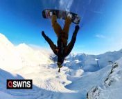 A daredevil climbs for 12 hours to ski and snowboard down near-completely vertical mountains and tiny gullies - but says he&#39;s SCARED of danger.&#60;br/&#62;&#60;br/&#62;Jakob Weger, 25, is a former European kayaking champion and represented Italy at the U18 and U23 levels.&#60;br/&#62;&#60;br/&#62;But after winning the U23 world championships in 2018 he ditched professional kayaking and took up extreme winter sports.&#60;br/&#62;&#60;br/&#62;Now he heads out into the Dolomites every day - spending up to 12 hours climbing up slopes to hurtle down near-vertical mountains at speeds of up to 60mph in just a couple of minutes.&#60;br/&#62;&#60;br/&#62;He uploads the nail-biting videos of his missions on TikTok which stamps each with a &#92;