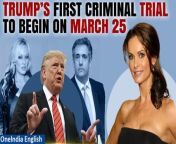 A New York judge has ruled that Donald Trump&#39;s hush-money trial will proceed as scheduled, with jury selection set to commence on March 25. This decision comes despite objections from the former president&#39;s defence team, who argued that the trial&#39;s timing would disrupt his efforts to reclaim the White House. The trial marks the first of Trump&#39;s four criminal prosecutions to advance to trial and revolves around longstanding allegations that he sought to suppress reports of extramarital affairs during his 2016 presidential campaign &#60;br/&#62; &#60;br/&#62;#DonaldTrump #StormyDaniels #HushMoneyCase #CriminalTrial #MarchTrial #LegalProceedings #JusticeSystem #LegalAccountability #LegalJustice #LegalAction #CriminalJustice #LegalIssues #LegalMatters #CourtCase #CriminalCharges #TrialUpdate #LegalNews #CaseProceedings #CriminalDefense #LegalBattle&#60;br/&#62;~HT.97~PR.152~