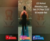 ❌ ALTERNATING LUNGES ✔️ &#60;br/&#62;Best LEGS Workout &#60;br/&#62;#heermlgangaputra #naturalbodybuilding #workout #exercise #fitness #gym #bodybuilding #muscle #training #tips #viral #trending