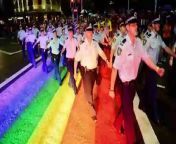 Organisers have asked NSW Police not to participate in Saturday&#39;s parade, after a serving officer was charged with murdering, a Sydney couple.