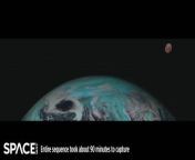 A time-lapse view of Antarctica &amp; the moon can be seen in footage captured by the Meteosat-11 satellite. &#60;br/&#62;&#60;br/&#62;Credit: Simon Proud / NCEO and EUMETSAT &#124; mash mix by Space.com