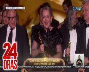 Big-winner sa 96th Academy Awards o Oscars ang pelikulang Oppenheimer.&#60;br/&#62;&#60;br/&#62;&#60;br/&#62;24 Oras is GMA Network’s flagship newscast, anchored by Mel Tiangco, Vicky Morales and Emil Sumangil. It airs on GMA-7 Mondays to Fridays at 6:30 PM (PHL Time) and on weekends at 5:30 PM. For more videos from 24 Oras, visit http://www.gmanews.tv/24oras.&#60;br/&#62;&#60;br/&#62;#GMAIntegratedNews #KapusoStream&#60;br/&#62;&#60;br/&#62;Breaking news and stories from the Philippines and abroad:&#60;br/&#62;GMA Integrated News Portal: http://www.gmanews.tv&#60;br/&#62;Facebook: http://www.facebook.com/gmanews&#60;br/&#62;TikTok: https://www.tiktok.com/@gmanews&#60;br/&#62;Twitter: http://www.twitter.com/gmanews&#60;br/&#62;Instagram: http://www.instagram.com/gmanews&#60;br/&#62;&#60;br/&#62;GMA Network Kapuso programs on GMA Pinoy TV: https://gmapinoytv.com/subscribe