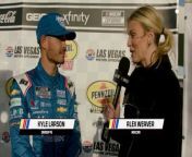 NASCAR.com&#39;s Alex Weaver catches up with race winner Kyle Larson in Victory Lane at Las Vegas Motor Speedway.