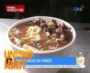 Pares, dinudumog at binabalik-balikan sa isang kainan sa Quezon City! Ano kaya ang sikreto ng kanilang blockbuster na pares? ‘Yan ang inalam ni Chef JR Royol sa video na ito.&#60;br/&#62;&#60;br/&#62;Hosted by the country’s top anchors and hosts, &#39;Unang Hirit&#39; is a weekday morning show that provides its viewers with a daily dose of news and practical feature stories.&#60;br/&#62;&#60;br/&#62;Watch it from Monday to Friday, 5:30 AM on GMA Network! Subscribe to youtube.com/gmapublicaffairs for our full episodes.&#60;br/&#62;