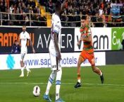 Trabzonspor were left red-faced after a horror mix-up gifted Alanyaspor their second goal in their Turkish Super Lig clash.&#60;br/&#62;&#60;br/&#62;Alanyaspor had taken an eighth-minute lead in the match through Oguz Aydin and the winger benefited from a bizarre moment to double their advantage.&#60;br/&#62;&#60;br/&#62;Goalkeeper Ugurcan Cakir attempted to pass the ball to his simplest Stefano Denswil following a break in play.&#60;br/&#62;&#60;br/&#62;The Dutch centre-back was unaware of the pass and was seen gesturing down the pitch.&#60;br/&#62;&#60;br/&#62;An alert Aydin seized the opportunity as the ball rolled past Denswil, with the winger running onto the loose pass.&#60;br/&#62;&#60;br/&#62;Aydin was left with the simplest of tasks to roll the ball into the empty net to put Alanyaspor 2-0 up in the 38th minute.&#60;br/&#62;&#60;br/&#62;Cakir, who has been capped 26 times for Turkey in his career, and his teammates teammates appeared stunned by Denswil&#39;s lapse in concentration.&#60;br/&#62;&#60;br/&#62;The goalkeeper and several teammates could be seen with their arms outstretched after the mix-up.&#60;br/&#62;&#60;br/&#62;Trabzonspor were unable to recover from the setback with Efecan Karaca extending Alanyaspor&#39;s advantage in the 78th minute.&#60;br/&#62;&#60;br/&#62;Former Arsenal winger Nicolas Pepe pulled a goal back in the closing stages for Trabzonspor, but the visitors suffered a 3-1 defeat.&#60;br/&#62;&#60;br/&#62;Trabzonspor head coach Abdullah Avci admitted frustration at conceding the farcical second goal, with the 60-year-old believing his side had dominated the first half.&#60;br/&#62;&#60;br/&#62;‘We ended the first half, in which we played very well, losing 2-0,&#39; Avci told Bein Sports.&#60;br/&#62;&#60;br/&#62;‘We had 70 percent possession of the ball, we had positions and 15 shots.&#60;br/&#62;&#60;br/&#62;‘You enter the half with 0-2 behind, one goal is not something that will happen.&#60;br/&#62;&#60;br/&#62;‘The second goal is a position we have never encountered on the field, mistakes like this can happen in this game.’&#60;br/&#62;&#60;br/&#62;Trabzonspor remain third in the table after the defeat as they battle to secure Europa League football next season.&#60;br/&#62;&#60;br/&#62;The victory lifted Alanyaspor to 13th in the Turkish Super Lig, taking them four points clear of the relegation zone.