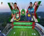 Bangladesh vs Sri Lanka Highlights &#124;&#124; 2nd T20i &#124;&#124; Sri Lanka tour of Bangladesh 2024 &#60;br/&#62;&#60;br/&#62;Venue: Sylhet International Cricket Stadium, Sylhet &#60;br/&#62;Series: Sri Lanka tour of Bangladesh, 2024 &#60;br/&#62;&#60;br/&#62;Captain Najmul Hossain Shanto led from the front with an unbeaten half-century as Bangladesh levelled the three-match T20 international series with an eight-wicket win against Sri Lanka on Wednesday.&#60;br/&#62;&#60;br/&#62;Shanto hit a six off pacer Da­sun Shanaka over deep backward square to bring up the victory as well as his fourth fifty as Bangla­desh chased down Sri Lanka’s 165-5 with 170-2. He finished with a 38-ball 53, hitting four fours and two sixes. Towhid Hridoy was on 32 off 25 balls, including two fours and one six.&#60;br/&#62;&#60;br/&#62;Hridoy and Shanto added 87 in an unbeaten third-wicket stand to hasten the victory. Bangladesh lost the first game by three wick­ets after a thrilling contest. The third and decisive game will be played Friday.&#60;br/&#62;&#60;br/&#62;The host side got off to a solid start, courtesy of openers Liton Das and Soumya Sarkar as they combined for 68 runs in 6.5 overs. Pacer Matheesha Pathirana broke the partnership when he had Sarkar (26) caught by Angelo Mathews at midwicket with a short ball. Pathirana’s short ball also ac­counted for the wicket of Das after his 24-ball 36.&#60;br/&#62;&#60;br/&#62;