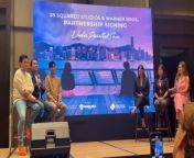 Happening Now: The partnership signing between 28 Squared Studios and Warner Bros. for ‘Under Parallel Skies’ starring Janella Salvador and Win Metawin.&#60;br/&#62;&#60;br/&#62;Video: Khryzztine Baylon