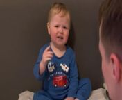 The presence of mood-freshening videos is one of the reasons why the internet is deemed a GOAT invention.&#60;br/&#62;&#60;br/&#62;Shared by Dominic, this hilariously amusing clip features his toddler son repeatedly telling him &#39;No&#39; to going to bed. &#60;br/&#62;&#60;br/&#62;All he wants is to jump on the bed and stay up all night with his parents, but Dominic is insistent that he should sleep. &#60;br/&#62;&#60;br/&#62;&#92;