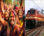 भारत में होली-दीवाली दो सबसे बड़े त्योहार हैं। अब जबकि Bad होली नजदीक है तो देशभर में लोग रंगों के इस फेस्टिवल पर अपने घर जाएंगे। इस बार होली 25 मार्च को है और यही वजह है कि भारी भीड़ को देखते हुए भारतीय रेलवे की नॉर्थ डिवीजन ने 15 अतिरिक्त ट्रेनें चलाने का ऐलान किया है। इसके अलावा सेंट्रल रेलवे ने भी मार्च में 112 होली स्पेशल ट्रेन ऑपरेट करने की भी घोषणा की है। &#60;br/&#62; &#60;br/&#62;Holi and Diwali are the two biggest festivals in India. Now that Bad Holi is near, people across the country will go to their homes for this festival of colors. This time Holi is on March 25 and that is why in view of the huge crowd, the North Division of Indian Railways has announced to run 15 additional trains. Apart from this, Central Railway has also announced to operate 112 Holi special trains in March. &#60;br/&#62; &#60;br/&#62;#HoliSpecialTrains2024 #Holi2024 #HoliSpecialTrainFromDelhiToBihar #DelhiTovaranasiHoliTrains #TrainSchedule&#60;br/&#62;~PR.266~ED.118~