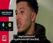 Jadon Sancho says he isn&#39;t happy with his current performance levels since returning to Borussia Dortmund