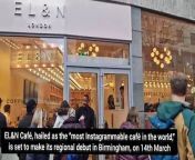 EL&amp;N Café, hailed as the “most Instagrammable café in the world,” is set to make its regional debut in Birmingham, on 14th March. &#60;br/&#62;&#60;br/&#62;With its enchanting flower walls, pink interiors, and delectable treats, EL&amp;N has captured the hearts of influencers and coffee enthusiasts across the globe.