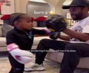 Floyd Mayweather speaks frequently about his love for family and his love for boxing. The quality time he spends with his grandson is often spent boxing. A year ago, the two went viral for a cute video of them sparring. Now, Floyd is sharing another video showing the progress his grandson, KJ, has made.