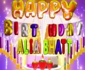 ALIA BHAT - happy birthday song from tanmay bhat