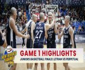The Letran Squires move one win away from back-to-back titles after taking Game 1 ofthe #NCAASeason99 Juniors Basketball Finals over the Perpetual Junior Altas, 97-80. Watch the highlights of the game in this video. #GMASportsPH&#60;br/&#62;&#60;br/&#62;